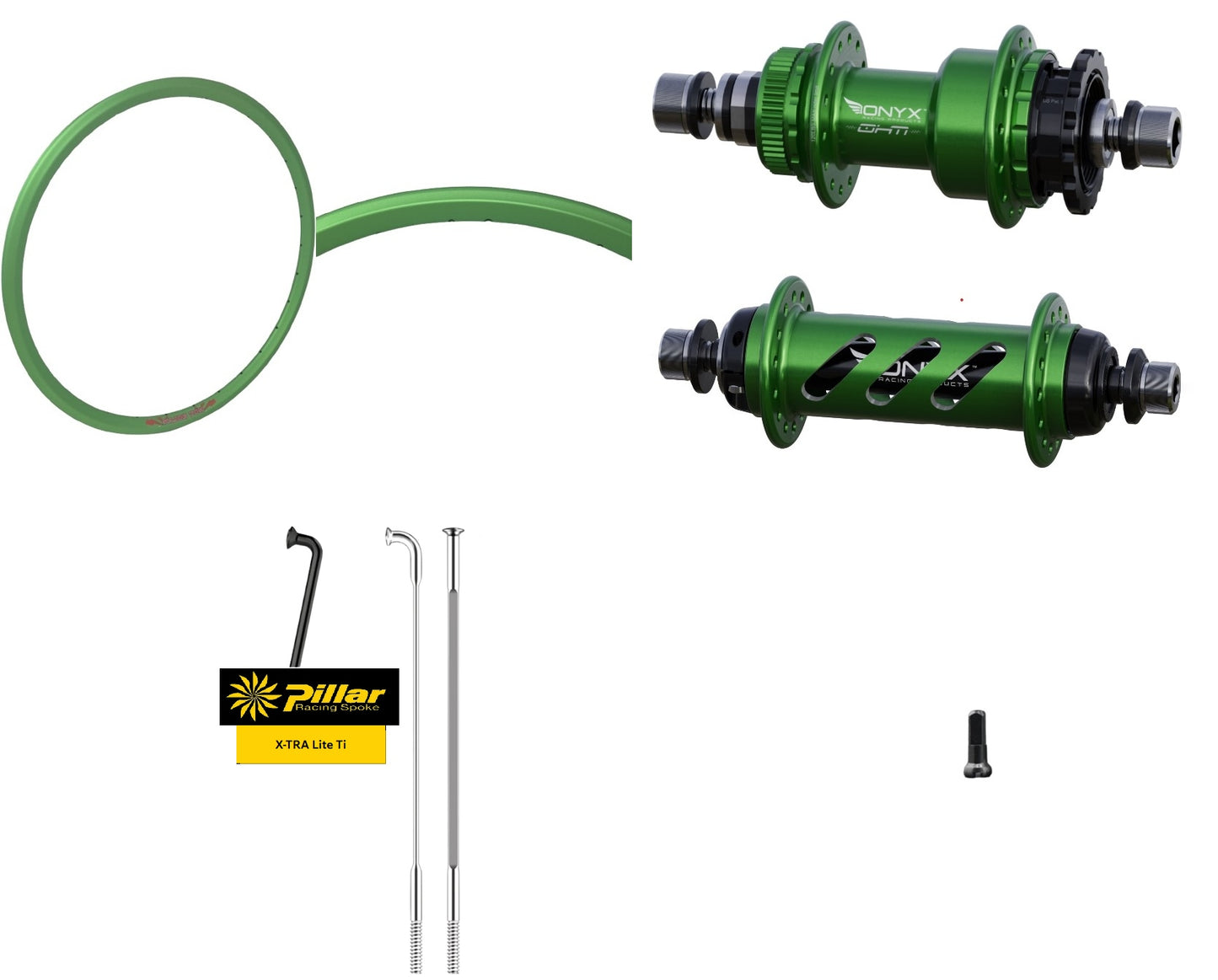 Custom Built to Order - Onyx Ohm 22" 28H Wheelset Package (See Details)
